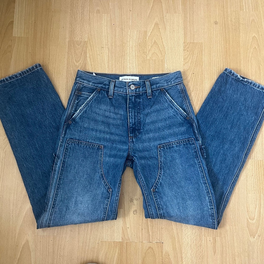 Aritzia Blue Boyfriend Jeans